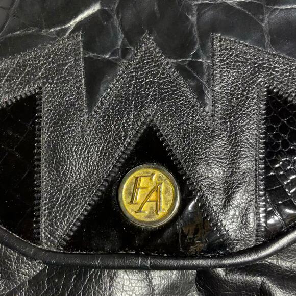 Fifth Avenue Vintage Leather Bag Snakeskin Convertible - Picture 9 of 10